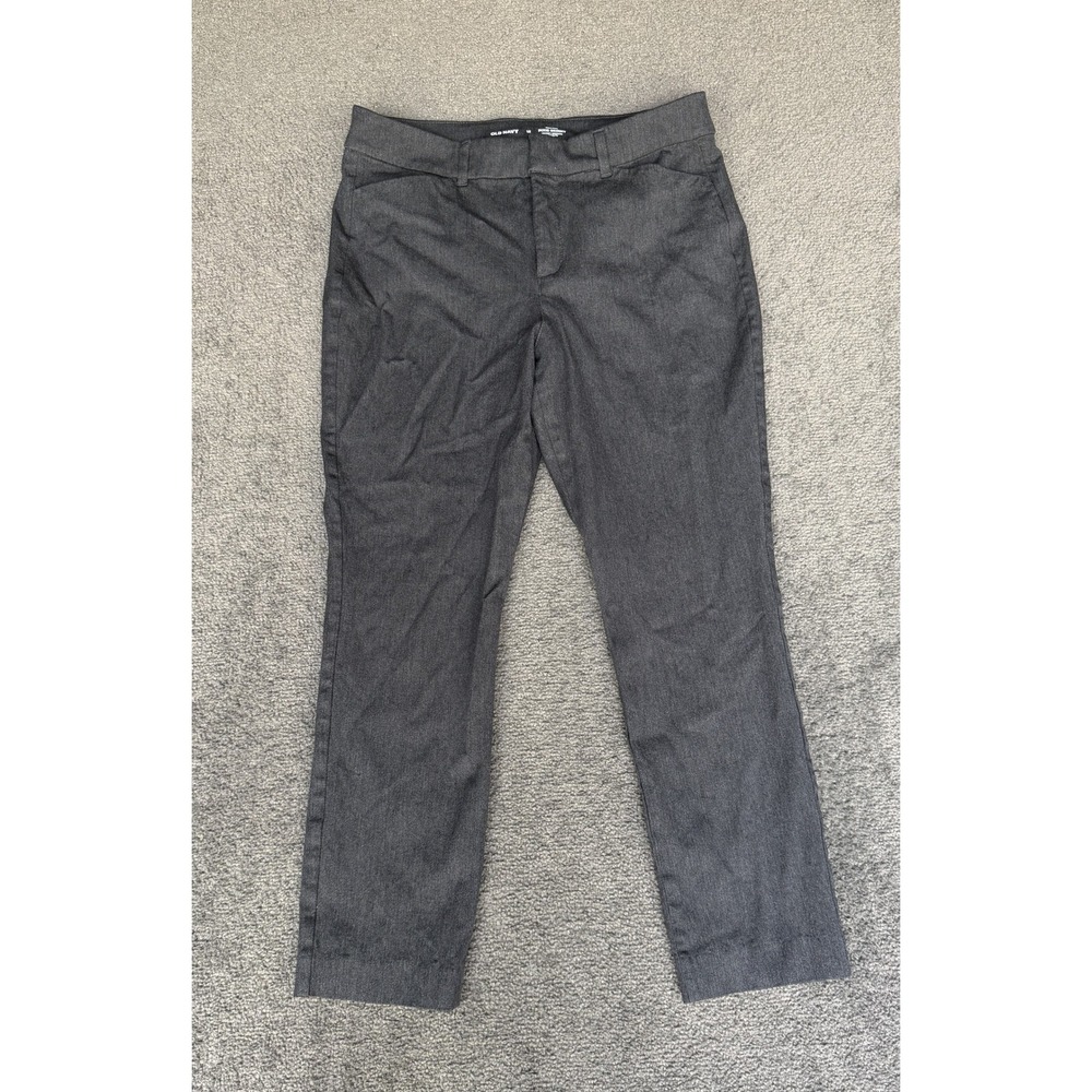 Old Navy High-Rise Pixie Skinny Gray Secret-Smooth Pockets Pants Size 12